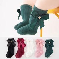 Sweet Solid Color Bow Knot Cotton Baby Accessories main image 3