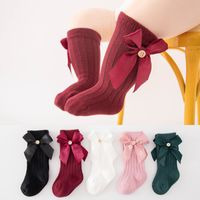 Sweet Solid Color Bow Knot Cotton Baby Accessories main image 1