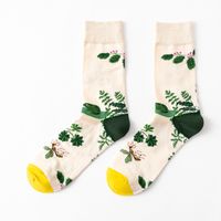 Unisex Streetwear Printing Nylon Cotton Jacquard Crew Socks A Pair sku image 3