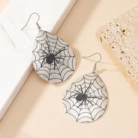 1 Pair Exaggerated Streetwear Spider Spider Web Plating Alloy Drop Earrings main image 6