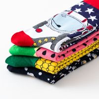 Unisexe Décontractée Vêtement De Rue Dessin Animé Multicolore Coton Impression Crew Socks Une Paire main image 4