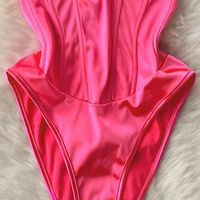 Women's Bodysuits Bodysuits Backless Sexy Solid Color main image 3