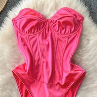 Women's Bodysuits Bodysuits Backless Sexy Solid Color main image 5