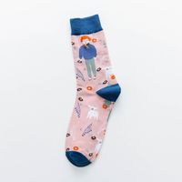 Unisex Casual Cartoon Cotton Crew Socks A Pair sku image 1