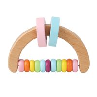 Rattle Bed Bell Color Block Wood Toys main image 3