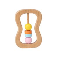 Rattle Bed Bell Color Block Wood Toys sku image 4