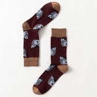 Men's Streetwear Dog Cotton Crew Socks A Pair sku image 4