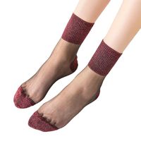 Women's Casual Solid Color Nylon Crew Socks A Pair main image 4