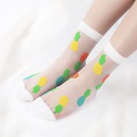 Women's Casual Solid Color Nylon Crew Socks A Pair sku image 4