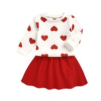 Princess Cute Heart Shape Cotton Girls Clothing Sets main image 5
