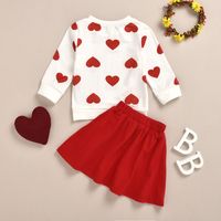 Princess Cute Heart Shape Cotton Girls Clothing Sets main image 4