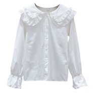 Preppy Style Solid Color Polyester T-shirts & Blouses main image 3