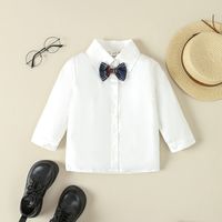 Retro British Style Plaid Cotton Boys Clothing Sets main image 4