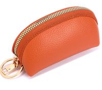 Unisex Solid Color Pu Leather Zipper Coin Purse main image 2