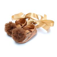 Girl's Vintage Style Color Block Round Toe Toddler Shoes sku image 15