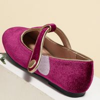 Girl's Vintage Style Solid Color Point Toe Flats main image 4