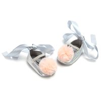 Girl's Vintage Style Color Block Round Toe Toddler Shoes main image 4