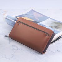 Men's Solid Color Pvc Zipper Handbag sku image 3