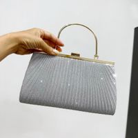 Women's Polyester Solid Color Classic Style Square Lock Clasp Evening Bag main image 4