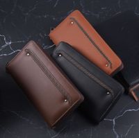 Men's Solid Color Pvc Zipper Handbag main image 1