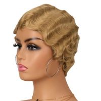 Women's Retro Holiday High Temperature Wire Side Fringe Curls Wigs sku image 6