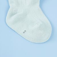 Baby Allgemein Pastoral Einfarbig Baumwolle Crew Socken 1 Stück main image 3