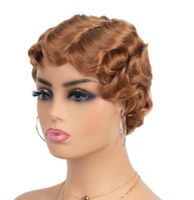 Women's Retro Holiday High Temperature Wire Side Fringe Curls Wigs sku image 7