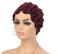 Women's Retro Holiday High Temperature Wire Side Fringe Curls Wigs sku image 9