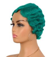 Women's Retro Holiday High Temperature Wire Side Fringe Curls Wigs sku image 13