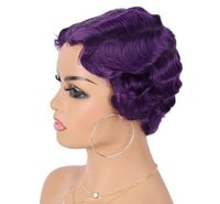 Women's Retro Holiday High Temperature Wire Side Fringe Curls Wigs sku image 15