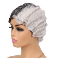 Women's Retro Holiday High Temperature Wire Side Fringe Curls Wigs sku image 16
