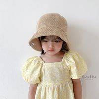 Kid's Unisex Simple Style Stripe Bucket Hat main image 3