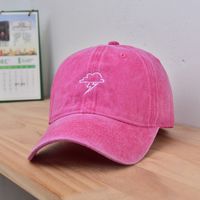 Women's Casual Basic Simple Style Clouds Letter Heart Shape Embroidery Curved Eaves Baseball Cap sku image 3