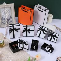Simple Style Bow Knot Paper Jewelry Boxes main image 3