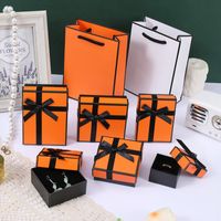 Simple Style Bow Knot Paper Jewelry Boxes main image 1