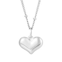 Titanium Steel 18K Gold Plated Simple Style Inlay Heart Shape Resin Pendant Necklace sku image 3