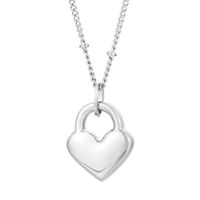 Titanium Steel 18K Gold Plated Simple Style Inlay Heart Shape Resin Pendant Necklace sku image 8