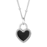 Titanium Steel 18K Gold Plated Simple Style Inlay Heart Shape Resin Pendant Necklace sku image 5