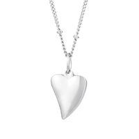 Titanium Steel 18K Gold Plated Simple Style Inlay Heart Shape Resin Pendant Necklace sku image 14