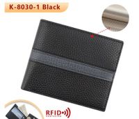 Men's Solid Color Leather Flip Cover Coin Purse sku image 4