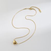 Stainless Steel Casual Simple Style Heart Shape Pendant Necklace main image 5