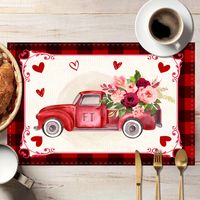 Simple Style Classic Style Letter Linen Placemat sku image 12