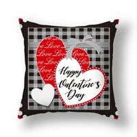 Casual Vacaciones Forma De Corazón Fibra De Piel De Melocotón Fundas De Almohada sku image 4