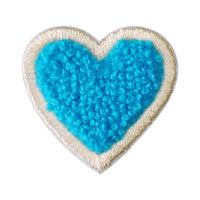 Sweet Heart Shape Plush Cloth Sticker 1 Piece main image 5