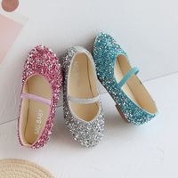 Girl's Vintage Style Solid Color Point Toe Casual Shoes main image 1