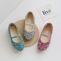 Girl's Vintage Style Solid Color Point Toe Casual Shoes main image 3