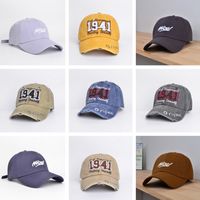 Unisex Casual Hip-hop Retro Letter Number Embroidery Patch Curved Eaves Baseball Cap main image 1