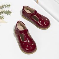Girl's Basic Vintage Style Solid Color Round Toe Casual Shoes main image 5