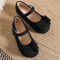 Girl's Vintage Style Solid Color Round Toe Flats main image 3