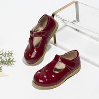 Girl's Basic Vintage Style Solid Color Round Toe Casual Shoes main image 2